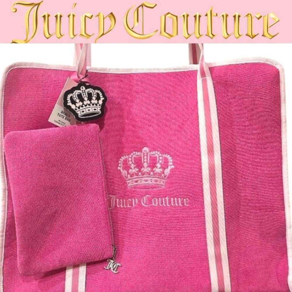 Juicy Couture Signature Logo Crown Beach &‎ Bathing Suit Bag